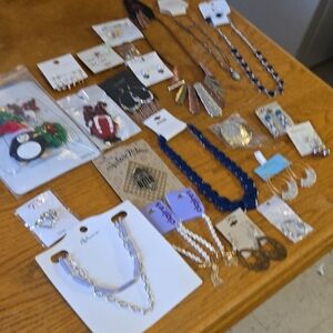 NWT Wearable Jewlery Necklaces, Bracelets And Earrings Bundle #13